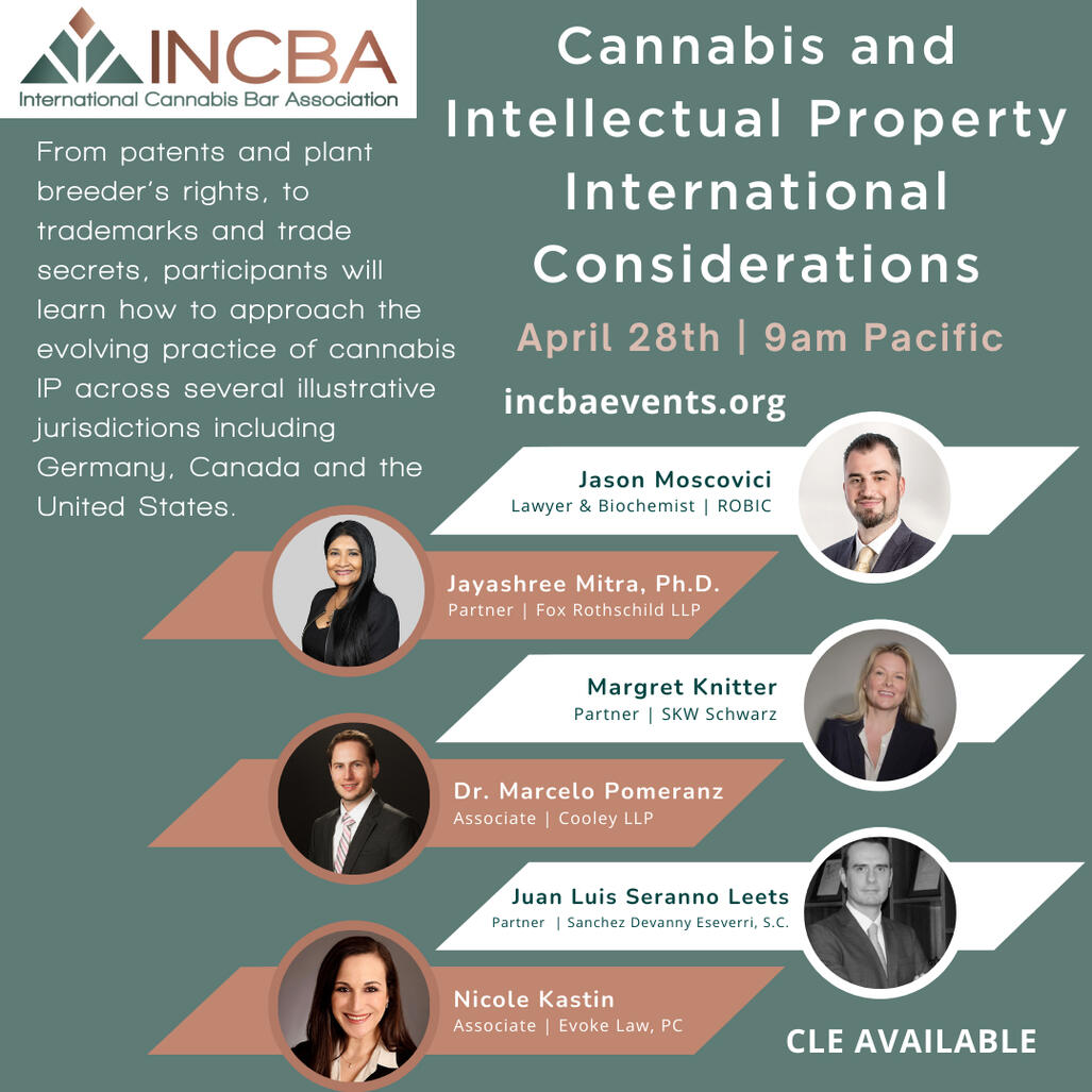 Cannabis and Intellectual Property : International Considerations